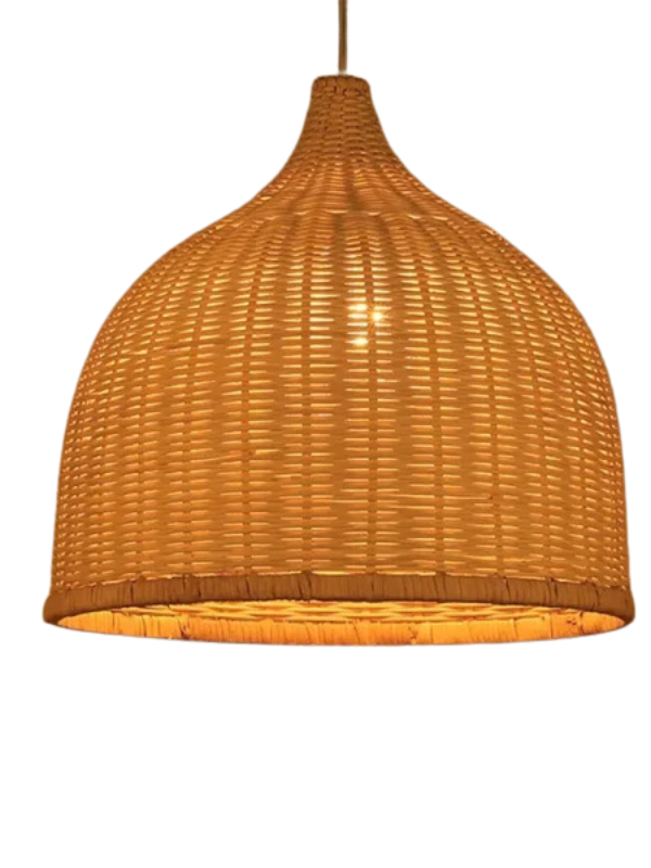 Sunbeam Twist - Rattan Woven Pendant Light