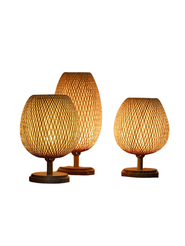 Ravenwood - Rustic Rattan Table Lamp