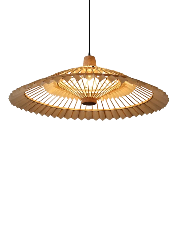 Bamboo Artistry - Woven Hanging Chandelier