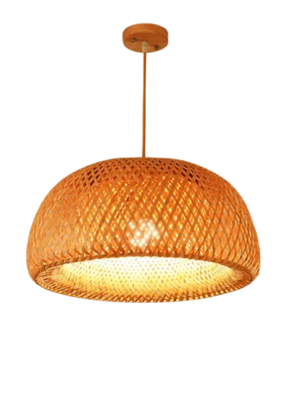 NatureGlow - Handwoven Bamboo Pendant Lamp