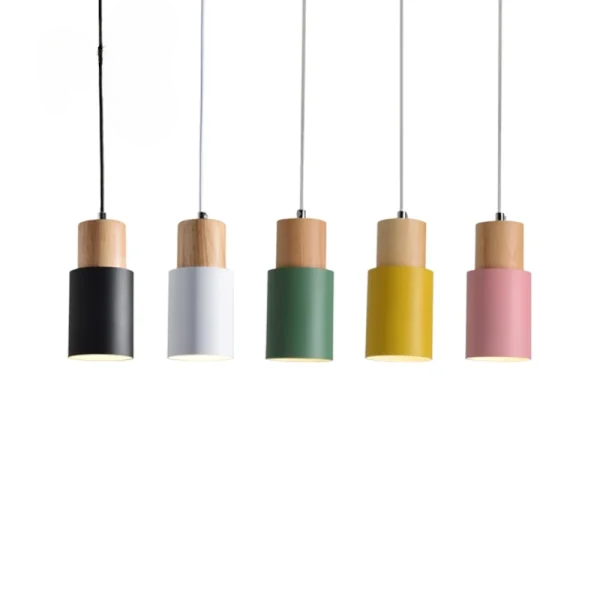 ColorPop - Nordic Wood E27 Pendant Light