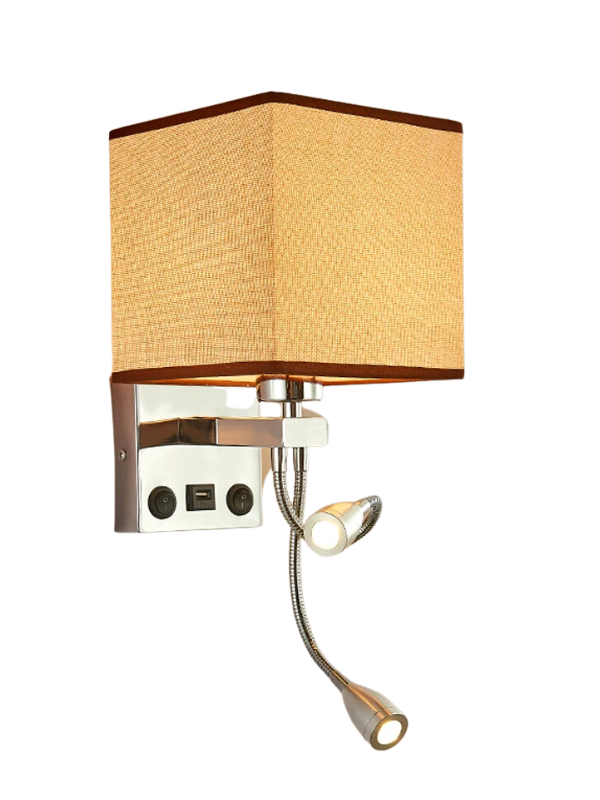 EleganceLume - LED Fabric Wall Sconce
