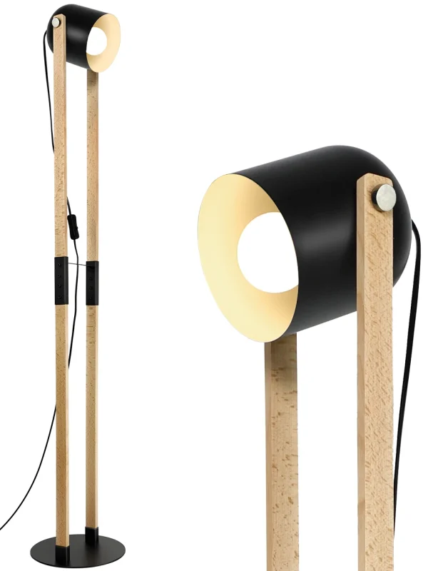 WoodFlex Retro - Rotatable Modern Floor Lamp