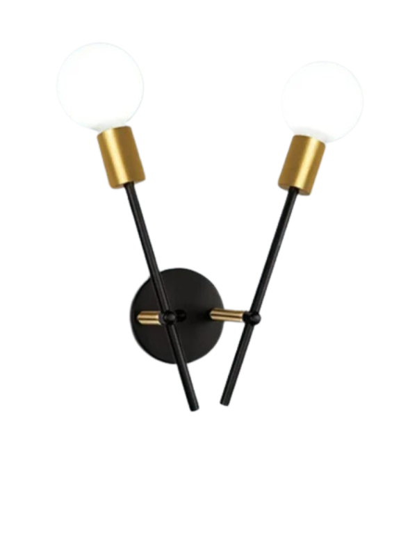 DualGlow - Modern Iron Double Head Wall Lamp