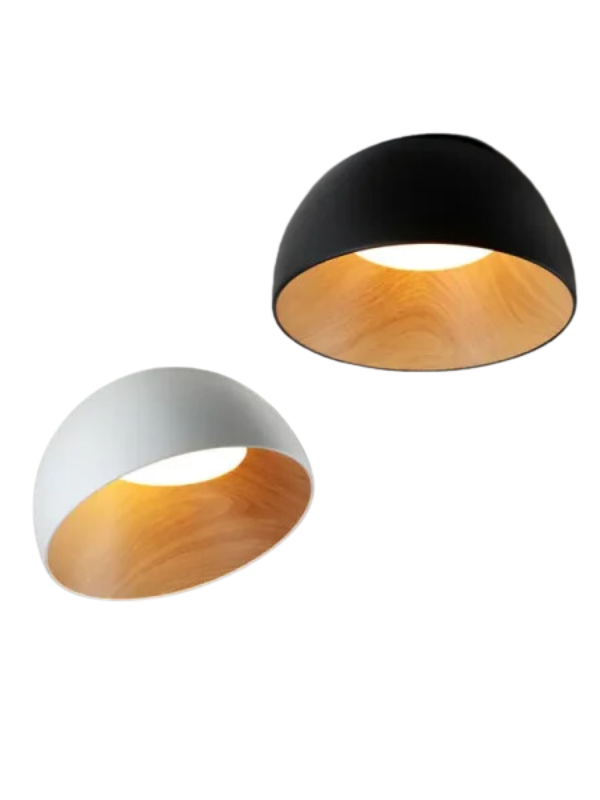 WoodShell - Nordic LED Wooden Ceiling Lamp