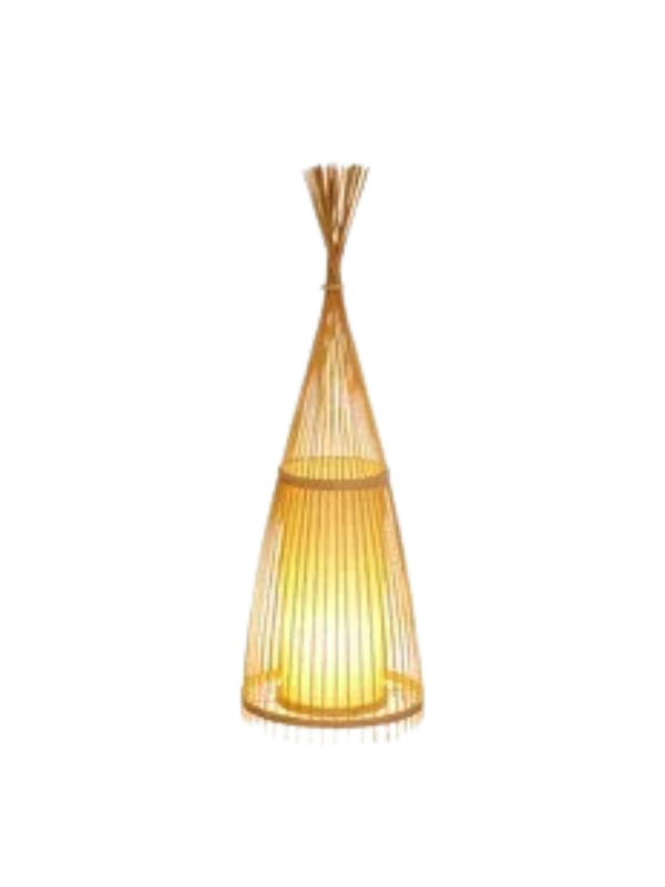 ZenBamboo - Retro Handmade Woven Floor Lamp
