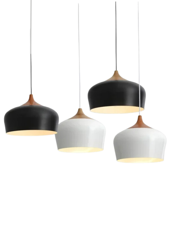 AluWood Glow - Minimalist E27 Pendant Light