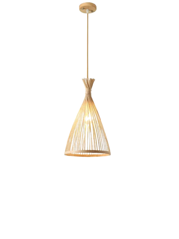 BambooTradition - Classic Woven Bamboo Chandelier