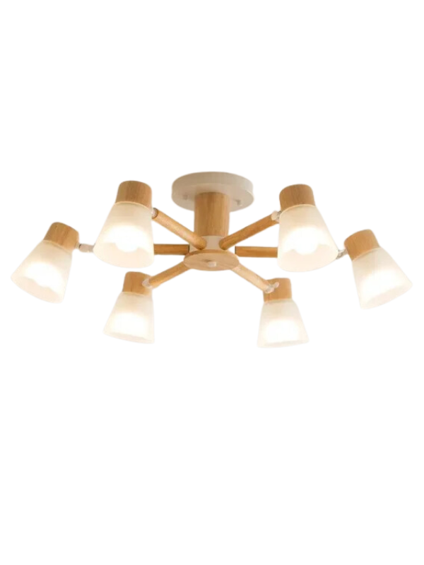 ScandiGlass - Nordic Wooden Chandelier