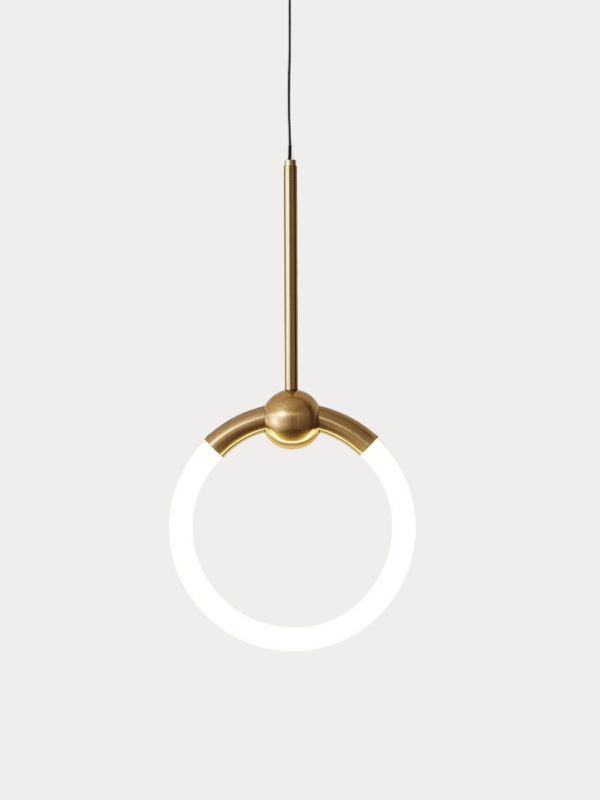 Nordic LuxeRing - Minimalist LED Pendant Light
