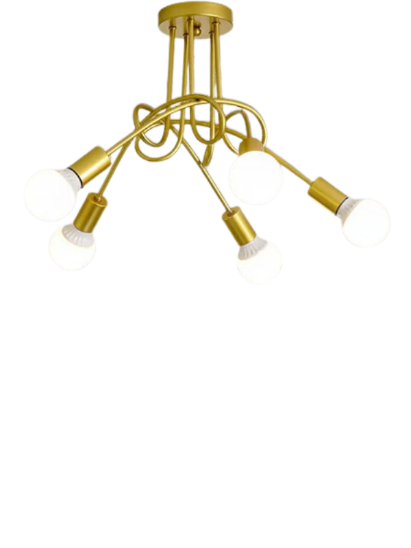 RetroIron - American Wrought Iron LED Ceiling Chandelier